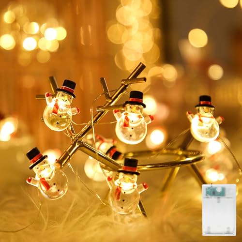 Led Lichterkette Weihnachten Deko Innen 4.2 M 40LED Schneemann Batterie Christmas Fairy Lights Weihnachtsbeleuchtung Mit Timer Für Party Weihnachten Balkon Led Lichterkette Weihnachten Deko Innen 4.2 M 40LED Schneemann Batterie Christmas Fairy Lights Weihnachtsbeleuchtung Mit Timer Für Party Weihnachten Balkon von Artrastar
