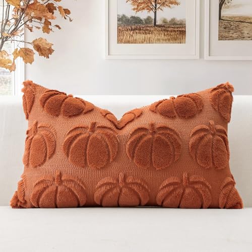 Artscope 1er Set Wolle Kürbis Kissenbezug Weicher Plüsch Kurzer Wollsamt Dekokissenbezüge Herbst Kissenhülle Sofakissen Herbstdeko für Sofa Schlafzimmer Halloween Karamell Orange, 30x50cm Artscope 1er Set Wolle Kürbis Kissenbezug Weicher Plüsch Kurzer Wollsamt Dekokissenbezüge Herbst Kissenhülle Sofakissen Herbstdeko für Sofa Schlafzimmer Halloween Karamell Orange, 30x50cm von Artscope