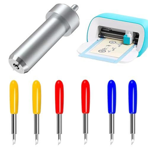 6 stück Wolframstahl Feinschnittklinge mit Gehäuse Kompatibel mit Schneidemaschine Cricut Joy, Premium Messerklinge mit Gehäuse,Schneideplotter-Klingen, Präzise Ersatzklingen für Papier Vinyl Stoffe 6 stück Wolframstahl Feinschnittklinge mit Gehäuse Kompatibel mit Schneidemaschine Cricut Joy, Premium Messerklinge mit Gehäuse,Schneideplotter-Klingen, Präzise Ersatzklingen für Papier Vinyl Stoffe von Artspherees