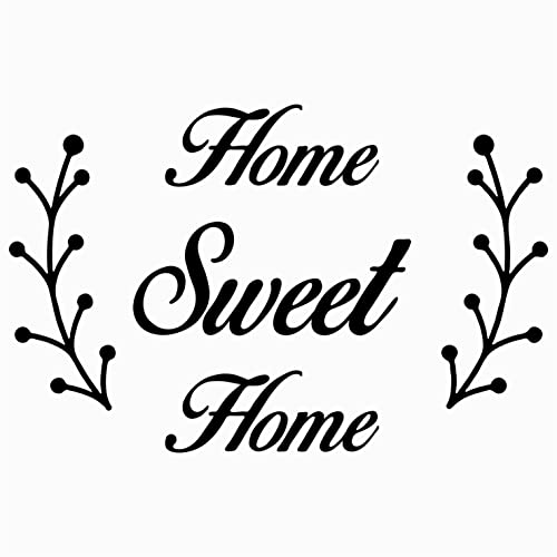 Artstickers Aufkleber Home Sweet Home Sweet Home Sweet Home (20 cm), Dekoration für Ihr Zuhause, wählen Sie die Sprache und Farbe (schwarz, INGLASS) von Artstickers