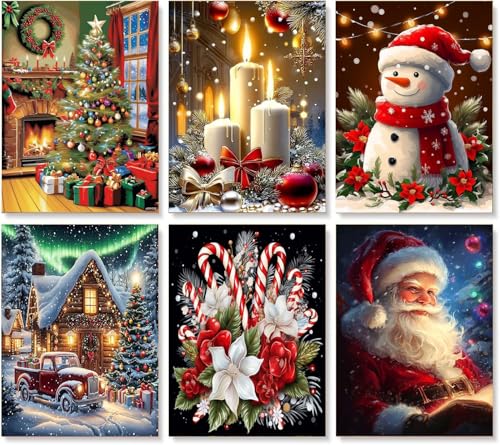 Malen-nach-Zahlen-Set für Erwachsene und Anfänger, DIY Acryl, Weihnachten, Erwachsene, Malen nach Zahlen, Kits auf Leinwand, Weihnachts-Ölgemälde-Set für Erwachsene, ohne Rahmen, als Geschenk Malen-nach-Zahlen-Set für Erwachsene und Anfänger, DIY Acryl, Weihnachten, Erwachsene, Malen nach Zahlen, Kits auf Leinwand, Weihnachts-Ölgemälde-Set für Erwachsene, ohne Rahmen, als Geschenk von Arttoplus