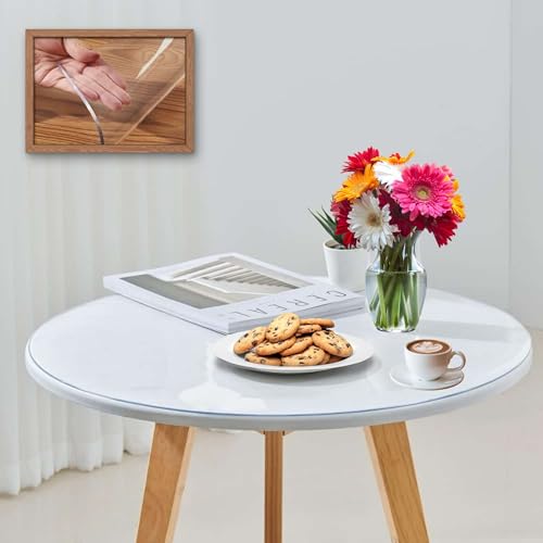 Artwelt Tischdecke Transparent Rund 2.0mm Tischfolie Glasklar Folie Tischschutz Wasserdicht Abwaschbar Wunschmaß Tischschutzfolie für Runde Tische Durchmesser 50cm Artwelt Tischdecke Transparent Rund 2.0mm Tischfolie Glasklar Folie Tischschutz Wasserdicht Abwaschbar Wunschmaß Tischschutzfolie für Runde Tische Durchmesser 50cm von Artwelt