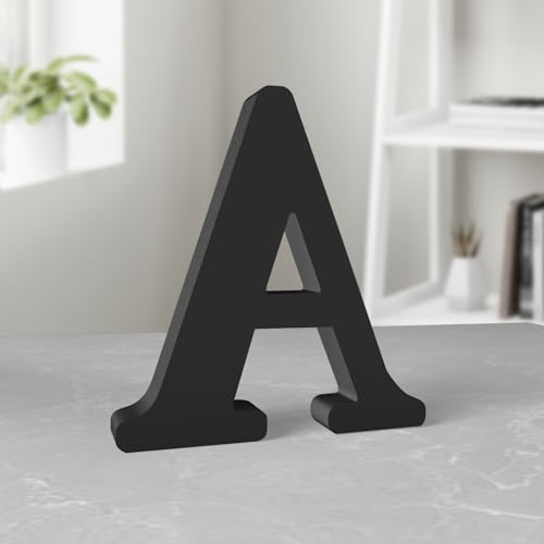 Aruatu 20,3 cm schwarze Holzbuchstaben unlackierte Holzbuchstaben für Wanddekoration, dekorativer stehender Buchstabe große Buchstaben für Wanddekoration für Bastelarbeiten, Heim-Party-Projekte (A) Aruatu 20,3 cm schwarze Holzbuchstaben unlackierte Holzbuchstaben für Wanddekoration, dekorativer stehender Buchstabe große Buchstaben für Wanddekoration für Bastelarbeiten, Heim-Party-Projekte (A) von Aruatu