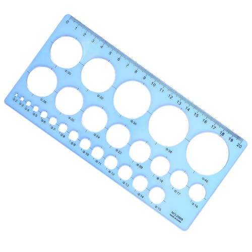 Aruicheng Kreisschablone zum Zeichnen Kreis Schablone Vorlage Kunststoff Lochschablone Multifunktionales Kreisschablone Kreislineal Circle Stencil, Transparent Blau Aruicheng Kreisschablone zum Zeichnen Kreis Schablone Vorlage Kunststoff Lochschablone Multifunktionales Kreisschablone Kreislineal Circle Stencil, Transparent Blau von Aruicheng
