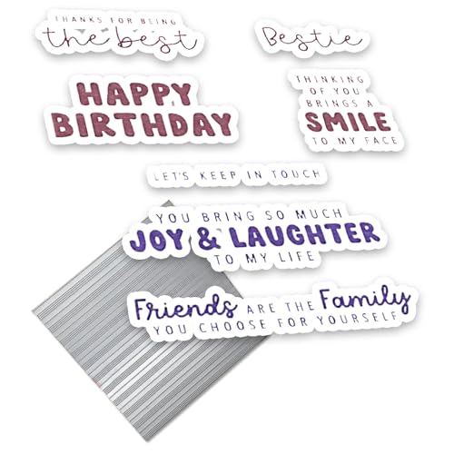 2025 Neue Metall Schneiden Sterben Und klar Stempel Set, Für DIY Kunst Geburtstage Ostern Grußkarte Scrapbooking Handwerk Fotoalbum (M1728-stempel und Stanzformen Set) von Aruieys