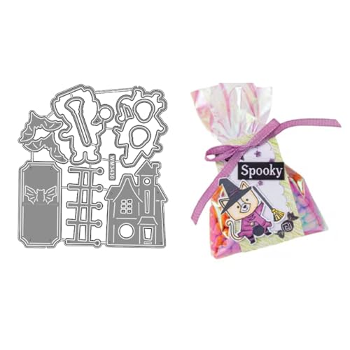 2025 Neue Weihnachtstag Klar Stempel Und Metall Schneiden Sterben Set, Für DIY Scrapbooking Handwerk Allerheiligen Geburtstag Grußkarte Feiertage (M3430-stempel und Stanzformen Set) von Aruieys
