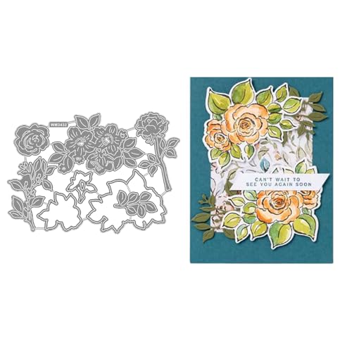 2025 Neue Weihnachtstag Klar Stempel Und Metall Schneiden Sterben Set, Für DIY Scrapbooking Handwerk Allerheiligen Geburtstag Grußkarte Feiertage (M3432-stempel und Stanzformen Set) von Aruieys