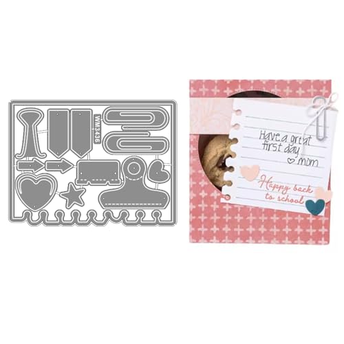2025 Neue Weihnachtstag Klar Stempel Und Metall Schneiden Sterben Set, Für DIY Scrapbooking Handwerk Allerheiligen Geburtstag Grußkarte Feiertage (M3436-stempel und Stanzformen Set) von Aruieys