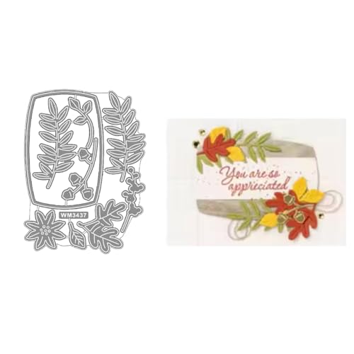 2025 Neue Weihnachtstag Klar Stempel Und Metall Schneiden Sterben Set, Für DIY Scrapbooking Handwerk Allerheiligen Geburtstag Grußkarte Feiertage (M3437-stempel und Stanzformen Set) von Aruieys
