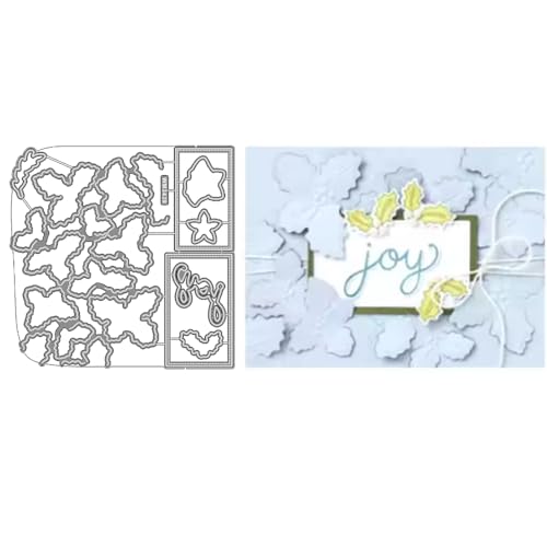 2025 Neue Weihnachtstag Klar Stempel Und Metall Schneiden Sterben Set, Für DIY Scrapbooking Handwerk Allerheiligen Geburtstag Grußkarte Feiertage (M3439-stempel und Stanzformen Set) von Aruieys