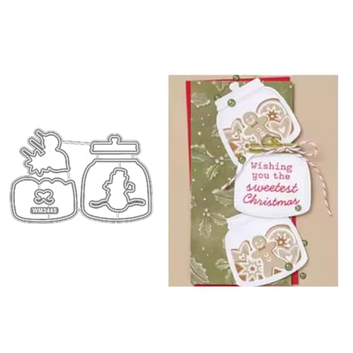 2025 Neue Weihnachtstag Klar Stempel Und Metall Schneiden Sterben Set, Für DIY Scrapbooking Handwerk Allerheiligen Geburtstag Grußkarte Feiertage (M3445-stempel und Stanzformen Set) von Aruieys