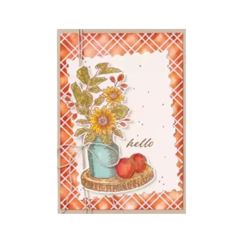 2025 Neue Weihnachtstag Klar Stempel Und Metall Schneiden Sterben Set, Für DIY Scrapbooking Handwerk Allerheiligen Geburtstag Grußkarte Feiertage (M3446-stempel und Stanzformen Set) von Aruieys