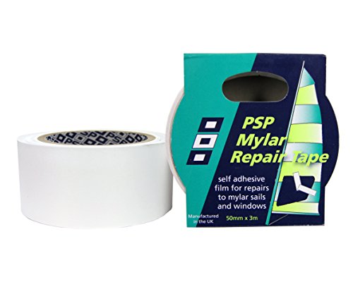 Ascan Mylar-Reparaturband PSP in Standardversion 50cm x 3m - selbstklebendes Klebeband für Süß- und Salzwassersegel Reparatur, transparent von Ascan