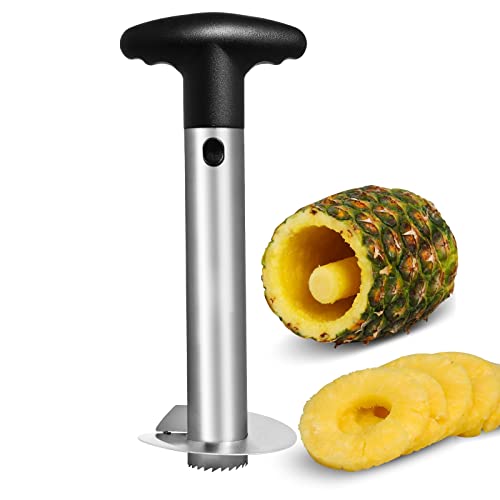 Asdirne Ananas Schäler, Ananas Schneider mit Edelstahlklinge in Lebensmittelqualität und ABS-Griff, Ananasschäler, 24 cm, schwarz. Asdirne Ananas Schäler, Ananas Schneider mit Edelstahlklinge in Lebensmittelqualität und ABS-Griff, Ananasschäler, 24 cm, schwarz. von Asdirne
