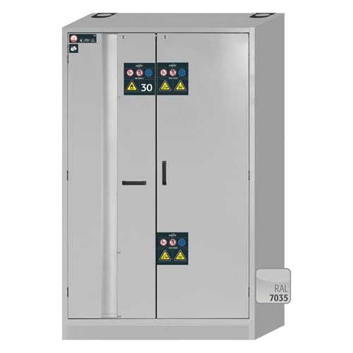 Asecos K-Phoenix-30 Kombi-Sicherheitsschränke mit Vertikaler Mitteltrennwand, Flügel/Falttüren, Lichtgrau, 1202mm Breite, 598mm Tiefe, 1968mm Höhe Asecos K-Phoenix-30 Kombi-Sicherheitsschränke mit Vertikaler Mitteltrennwand, Flügel/Falttüren, Lichtgrau, 1202mm Breite, 598mm Tiefe, 1968mm Höhe von Asecos