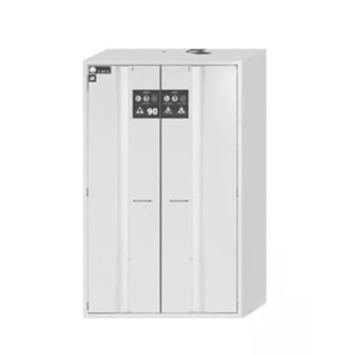 Asecos K-Phoenix-90 Sicherheitsschrank mit Vertikaler Mitteltrennwand, Falttüren, Türfeststellanlage und Profilzylinderschließung, Lichtgrau, 1196mm Breite, 616mm Tiefe, 1968mm Höhe Asecos K-Phoenix-90 Sicherheitsschrank mit Vertikaler Mitteltrennwand, Falttüren, Türfeststellanlage und Profilzylinderschließung, Lichtgrau, 1196mm Breite, 616mm Tiefe, 1968mm Höhe von Asecos