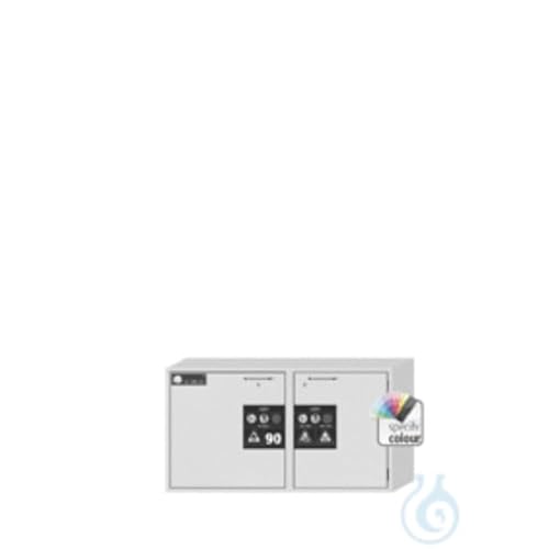 Asecos K-UB-90 Kombi-Sicherheitsschrank Unterbauschrank mit 2 Flügeltüren, Zylinderschloss und Schließstandanzeige, Lichtgrau, 1102mm Breite, 502mm Tiefe, 601mm Höhe Asecos K-UB-90 Kombi-Sicherheitsschrank Unterbauschrank mit 2 Flügeltüren, Zylinderschloss und Schließstandanzeige, Lichtgrau, 1102mm Breite, 502mm Tiefe, 601mm Höhe von Asecos