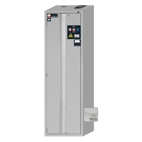 Asecos S-Phoenix Touchless-90 Sicherheitsschrank mit Falttür Türanschlag Links und Profilzylinderschließung, Lichtgrau, 596mm Breite, 616mm Tiefe, 1968mm Höhe Asecos S-Phoenix Touchless-90 Sicherheitsschrank mit Falttür Türanschlag Links und Profilzylinderschließung, Lichtgrau, 596mm Breite, 616mm Tiefe, 1968mm Höhe von Asecos