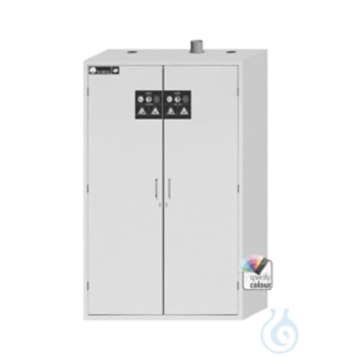 Asecos SL-Classic Säuren- und Laugenschrank mit vertikaler Mitteltrennwand, Flügeltüren und Profilzylinderschließung, Lichtgrau, 1197mm Breite, 603mm Tiefe, 1965mm Höhe Asecos SL-Classic Säuren- und Laugenschrank mit vertikaler Mitteltrennwand, Flügeltüren und Profilzylinderschließung, Lichtgrau, 1197mm Breite, 603mm Tiefe, 1965mm Höhe von Asecos