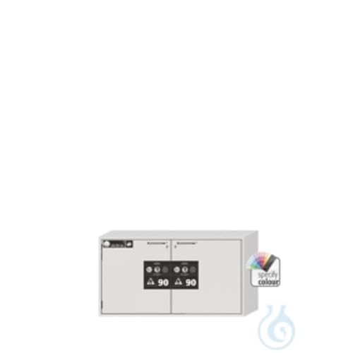 Asecos UB-ST-90 Sicherheitsunterbauschrank mit 1 Schublade, 1 Flügeltür, Zylinderschloss und Schließstandanzeige, Lichtgrau, 1102mm Breite, 502mm Tiefe, 600mm Höhe Asecos UB-ST-90 Sicherheitsunterbauschrank mit 1 Schublade, 1 Flügeltür, Zylinderschloss und Schließstandanzeige, Lichtgrau, 1102mm Breite, 502mm Tiefe, 600mm Höhe von Asecos