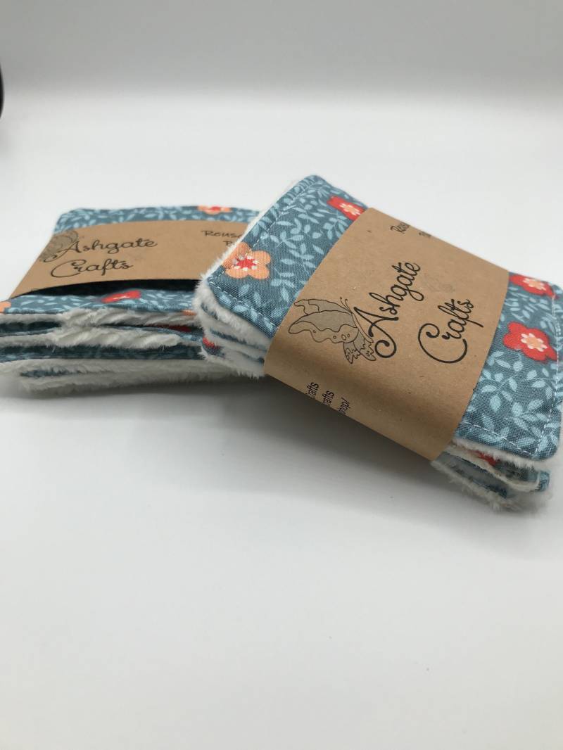 Wiederverwendbare Tücher, Make Up, Pads, Öko, Waschbare Wattepads, Baby, Körperpflege, Make-Up-Entfernung, Grün, Schönheit, Weihnachten von AshgateCrafts