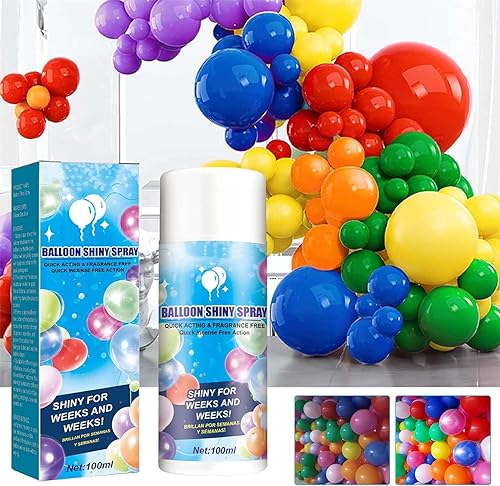 Balloon Brite - High Shine Spray for Latex Balloons,Balloon Brightener Spray,Balloons Shiny Spray,Balloon Glow Spray Enhance Decor for Birthdays,Weddings, Events, Get a Hi Gloss Finish (2 Pcs) von Ashopfun