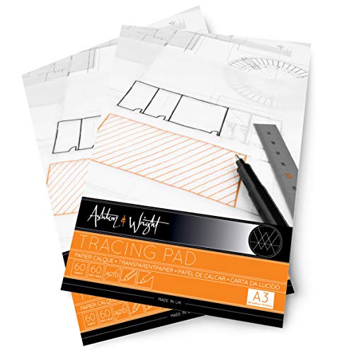 Ashton and Wright - A3 Transparentblock, 60 g/m², 60 Blatt, 2 Stück von Ashton and Wright