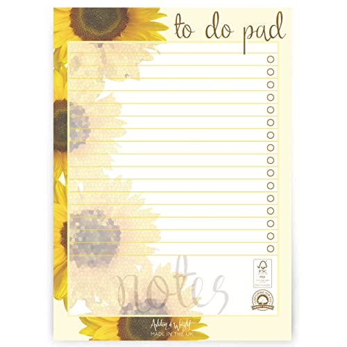 Ashton and Wright - Daily to do Pad - A5 Sonnenblume Schreibtischplaner Organizer - 60 Blatt - 80 GSM Ashton and Wright - Daily to do Pad - A5 Sonnenblume Schreibtischplaner Organizer - 60 Blatt - 80 GSM von Ashton and Wright