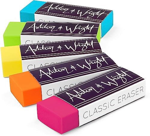 Ashton and Wright - Klassischer Radiergummi – latexfreier Kunststoffgummi (Tropical Tones, Pack of 5) von Ashton and Wright