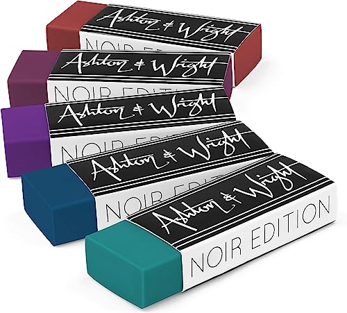 Ashton and Wright - Klassischer Radiergummi – latexfreier Kunststoffgummi (Midnight Tones, Pack of 5) von Ashton and Wright