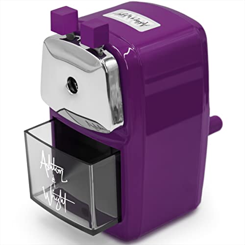 Ashton and Wright - Mechanischer Bleistiftspitzer für den Schreibtisch (Purple) von Ashton and Wright