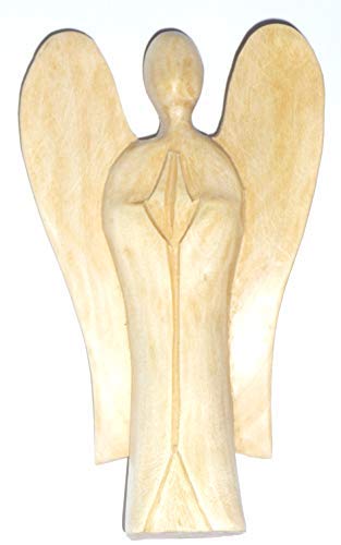 Schutzengel aus Holz Holzfigur Figur Skulptur 10cm von Asia Design