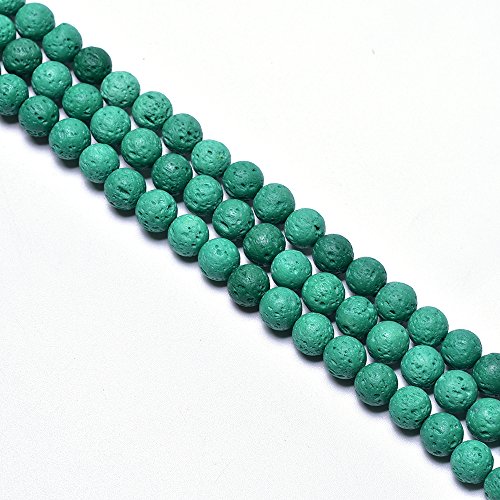 8 MM Lava Rock Natural Stein Lose Perlen für Schmuckherstellung Spacer Perlen 38,1 cm – 48/Strähne, grün, 8 mm 8 MM Lava Rock Natural Stein Lose Perlen für Schmuckherstellung Spacer Perlen 38,1 cm – 48/Strähne, grün, 8 mm von Asingeloo