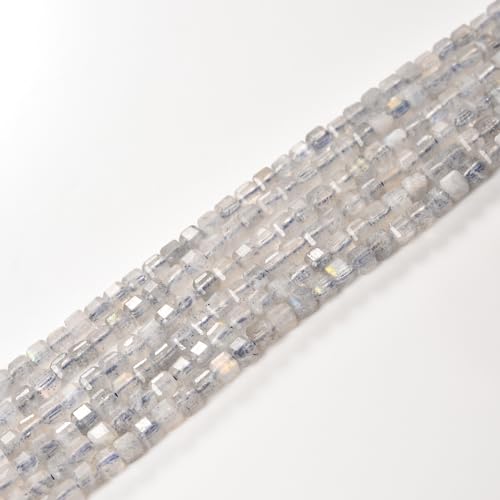 Asingeloo 2,5 mm große natürliche Labradorit-Perlen, kleine facettierte Perlen für Schmuckherstellung, Würfel, quadratische Edelsteinperlen für Armbänder, Halsketten, 38,1 cm pro Strang (AA Asingeloo 2,5 mm große natürliche Labradorit-Perlen, kleine facettierte Perlen für Schmuckherstellung, Würfel, quadratische Edelsteinperlen für Armbänder, Halsketten, 38,1 cm pro Strang (AA von Asingeloo