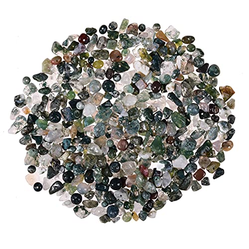 Asingeloo 5–8 mm natürliche indische Achat-Trommelsteinperlen, lose unregelmäßig geformte, gebohrte Edelsteinperlen mit Box für die DIY-Schmuckherstellung Asingeloo 5–8 mm natürliche indische Achat-Trommelsteinperlen, lose unregelmäßig geformte, gebohrte Edelsteinperlen mit Box für die DIY-Schmuckherstellung von Asingeloo