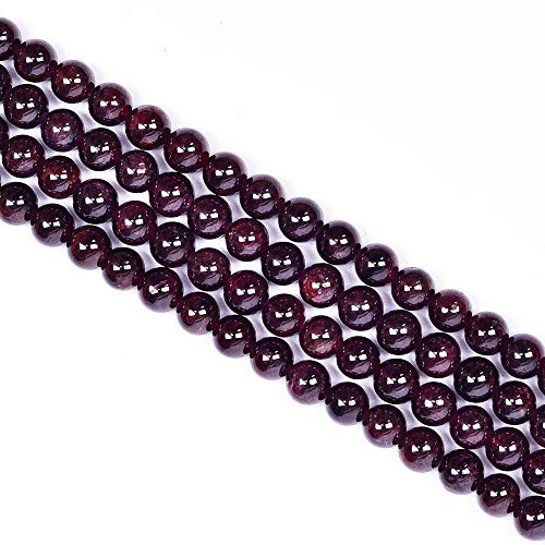 Asingeloo 8 mm runde, wunderschöne Granatsteinperlen für die Schmuckherstellung, Heilkraft, Edelstein-Abstandshalter, lose Perlen für Armband, Halskette, 38,1 cm pro Strang Asingeloo 8 mm runde, wunderschöne Granatsteinperlen für die Schmuckherstellung, Heilkraft, Edelstein-Abstandshalter, lose Perlen für Armband, Halskette, 38,1 cm pro Strang von Asingeloo