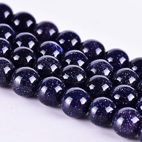 Asingeloo natürliche 8 mm blaue Sandsteinperlen, runde Edelsteinperlen für die Schmuckherstellung, Kristallstein, Energiestein-Heilkraft Asingeloo natürliche 8 mm blaue Sandsteinperlen, runde Edelsteinperlen für die Schmuckherstellung, Kristallstein, Energiestein-Heilkraft von Asingeloo