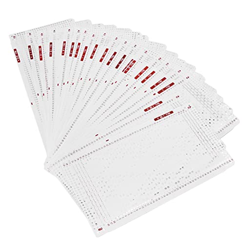 20 Stück Punchkarten Strickmaschine Accessoires, Soft Langable Stitch Stitch Punch Cards Set 1-20 Modell, für SK280, SK218, SK325, SK326, SK327, mit Haushaltsgebrauchsfernrohr 20 Stück Punchkarten Strickmaschine Accessoires, Soft Langable Stitch Stitch Punch Cards Set 1-20 Modell, für SK280, SK218, SK325, SK326, SK327, mit Haushaltsgebrauchsfernrohr von Asixxsix
