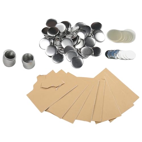 Asixxsix 100 Sets 58 mm Spiegel-Rundknopfteile, Rundstift-Knopfteile, Rohlinge zur Knopfherstellung für Knopfmachermaschinen,DIY-Rohlinge aus rostfreiem Weißblech,Knopfmacherzubehör Asixxsix 100 Sets 58 mm Spiegel-Rundknopfteile, Rundstift-Knopfteile, Rohlinge zur Knopfherstellung für Knopfmachermaschinen,DIY-Rohlinge aus rostfreiem Weißblech,Knopfmacherzubehör von Asixxsix