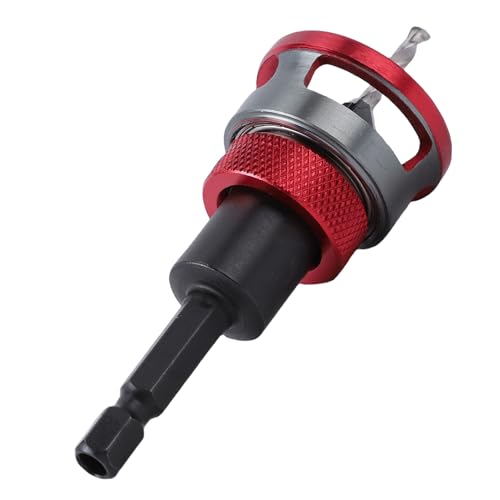 Asixxsix Countersink -Bohrbit, 4 Klingen Kohlenstoffstahl mit Einstellbarer Tiefenstopp und Aluminiumkörper, für Holzbearbeitung in Naturholz, Sperrholz, MDF, Partikeln Asixxsix Countersink -Bohrbit, 4 Klingen Kohlenstoffstahl mit Einstellbarer Tiefenstopp und Aluminiumkörper, für Holzbearbeitung in Naturholz, Sperrholz, MDF, Partikeln von Asixxsix