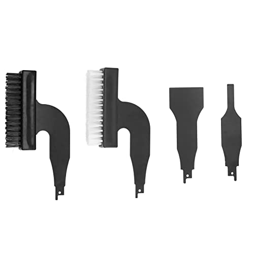 Asixxsix Drahtbürsten-Set, Nylon-/Stahldrahtborsten, Rostentfernungsbürste mit 2 Stahlschaufeln, Säbelsäge mit hin- und Hergehender Klinge, Zum Entfernen von Rost, SchmutzFarbschrubben, von Asixxsix