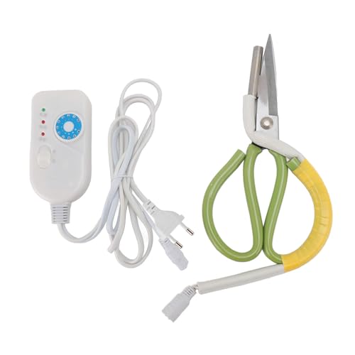 Asixxsix Elektrische Heizschere, Temperaturskala, Praktische Schere, 220 V, Bequemer Griff, Temperaturskala, Praktische Schere, (EU-Stecker 220 V, 2200 W Plus 2200 W) von Asixxsix