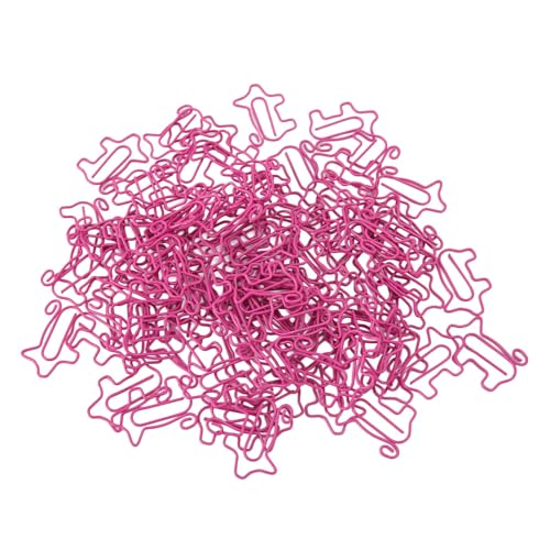 Asixxsix Ferkelförmige Büroklammern, Rutschfest, Platternes Metall, Koompakt und Tragbar von Asixxsix