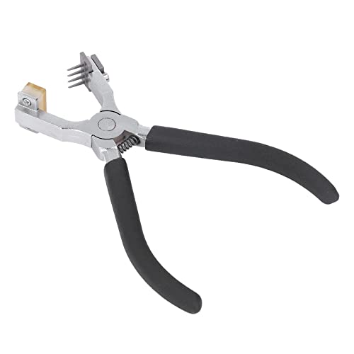 Asixxsix Geräuschloser Leder-Lochstanzer, DoppelHebel-Nählocher MIT Bequemem Griff, Robustes Leder-Lochstanzer-Weregeug für -LEDER, Gürtel, Stoff, Sättel, Schuhe von Asixxsix