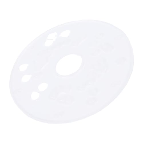 Asixxsix Oberfräsen-Grundplatte, Schrauben, vorgebohrte Löcher, Acryl-Universal-Grundplatte (14 cm), transparent, für PR10E PR20EVS R2401 von Asixxsix