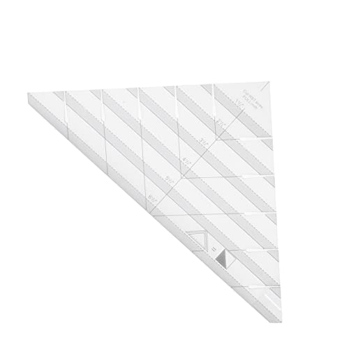 Asixxsix Streifling-Rohrlineal, Acryl-Quilt-Designs, 90-Grad-Striefen-Quilt-Lineal für Quilter, Genaues, Klares Dreiseck-Quilt-Lineal für Näharitoren Im Haushalt, in Derschule von Asixxsix