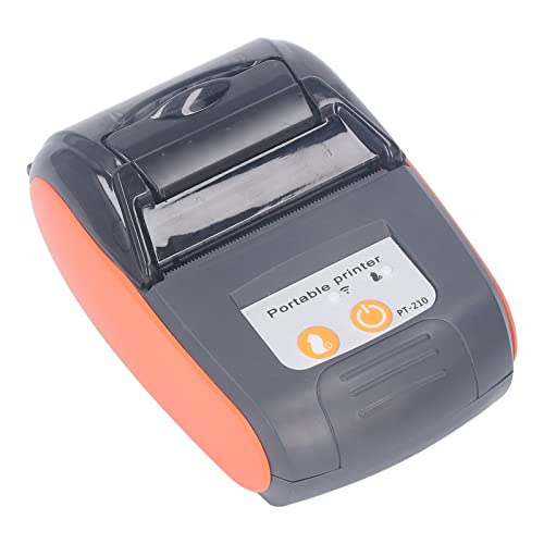 Asixxsix Thermischer Quittungsdrucker, drahtloser POS -Drucker mit Autoschneider, USB -Typ C, 90 Mm/s Druckgeschwindigkeit, ESC POS -Befehl, 203 DPI -Auflösung (Mit Fall) von Asixxsix