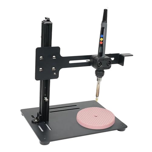 Asixxsix Vertikales Wärme -Set -Einsatzwerkzeug, Löt, Eisen -Wärme -Machine -Kit mit 17,2 18 19 Mm Einstellbarer Klemme und Multifunktionaler Schlitz für 3D -gedruckte Teile von Asixxsix