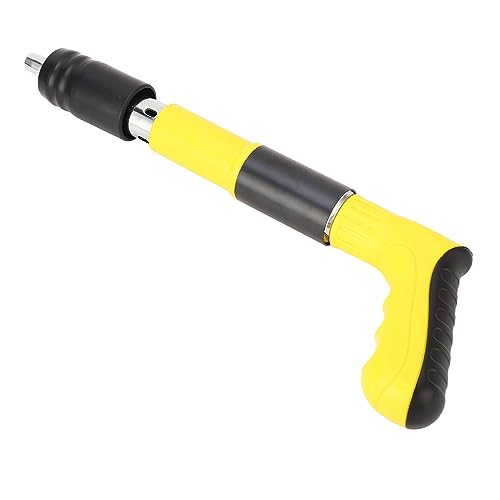 Mini-Nagelpistole aus Stahl, Ergonomisches Manuelles Naglerwerkzeug mit Rutschfestem Griff, Geräuscharme Wandnagelpistole mit 3 Gängen für Rote Ziegelwände, Betonwände, Holzbretter von Asixxsix