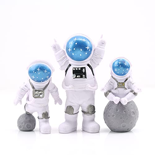 Astronauten-Schreibtisch-Ornamente, Kunstharz, Raumfahrer, Kuchendekoration, Tischdekoration, Party-Geschenk, Blau, 3 Stück Astronauten-Schreibtisch-Ornamente, Kunstharz, Raumfahrer, Kuchendekoration, Tischdekoration, Party-Geschenk, Blau, 3 Stück von Asng